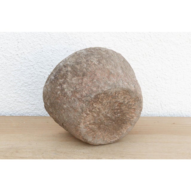 Organic Modern Hewn Stone Bowl For Sale In Los Angeles - Image 6 of 7