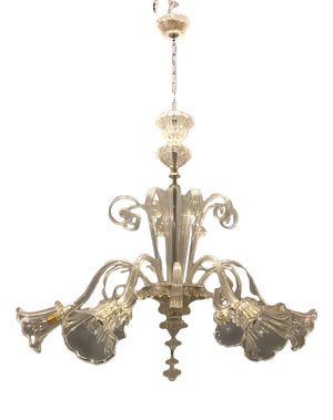 Large Venetian Murano Glass Chandelier, 1960s
