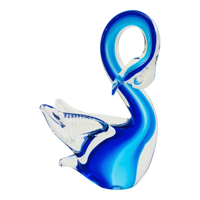 Rubelli Va Murano Art Glass Swan For Sale