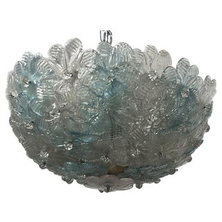 Vintage Glass Ceiling Light by Seguso, 1960 For Sale