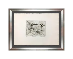 Modern Stanley Hayter Etching in Custom Archival Frame