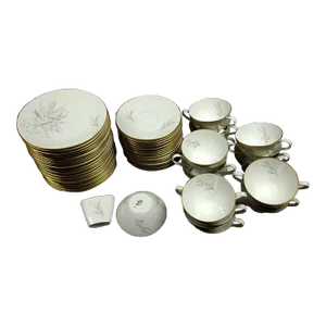 1960's Rosenthal Grasses Continental Breakfast or High Tea China - 20 Place Settings