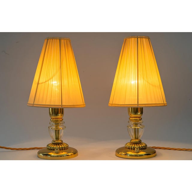 Bakalowits Table Lamps with Fabric Shades, Vienna, 1950s, Set of 2 For Sale - Image 13 of 15