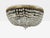Neoclassical, Basket Flush Mount Ceiling Light, Bronze, Crystal, France, 20th C. For Sale - Image 4 of 14