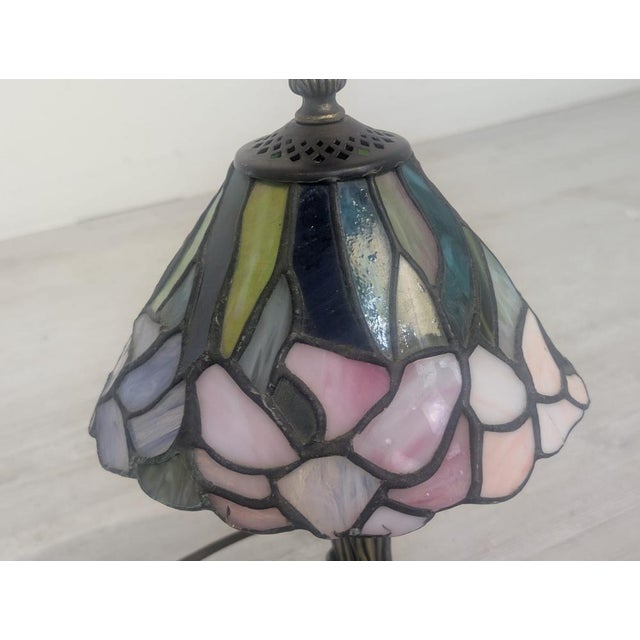 Brown Tiffany Table Lamp attributed to Tiffany For Sale - Image 8 of 18
