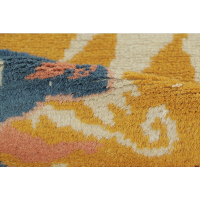 Antique Chinese Ningxia Wool Pillar Runner by Rug & Kilim, Dragon, 1920–1939 For Sale In New York - Image 6 of 9