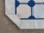 Casa Cosima Handmade Cotton Natural Vegetable Dyed Reversible Light and Indigo Blue and White Box Pattern Vista Rug - 8'x10' For Sale - Image 4 of 11