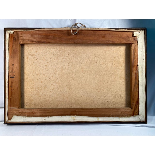 1920s Antique, French, Oil on Canvas Framed Painting, 1920s For Sale - Image 5 of 9