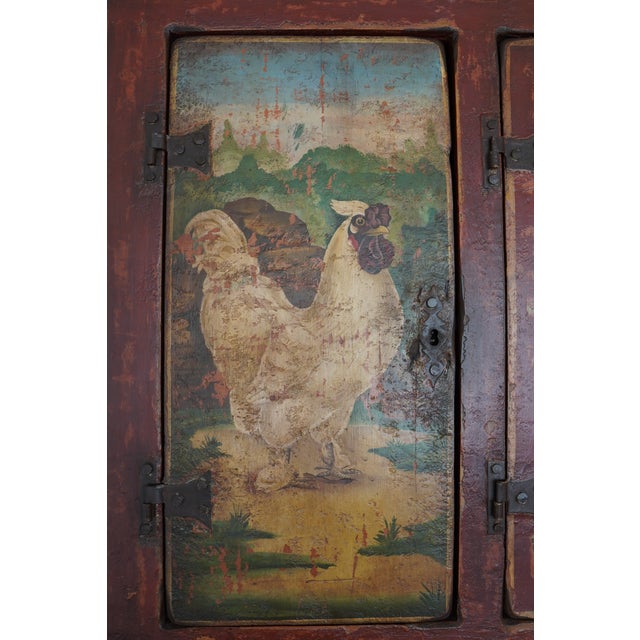 Antique European Painted Country Cupboard For Sale - Image 15 of 18