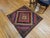 Mid 20th Century Vintage Persian Sofreh Qashqai Tribal Kilim, Handwoven Wool, Geometric Multicolor Pattern, 4’ X 4’ For Sale - Image 5 of 9