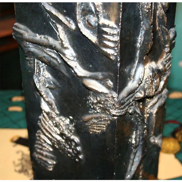 1960s French Pottery Fish Motif Lamp For Sale - Image 5 of 8