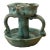 1950s Handmade Italian Green Handled Candle Holder by Vietri For Sale