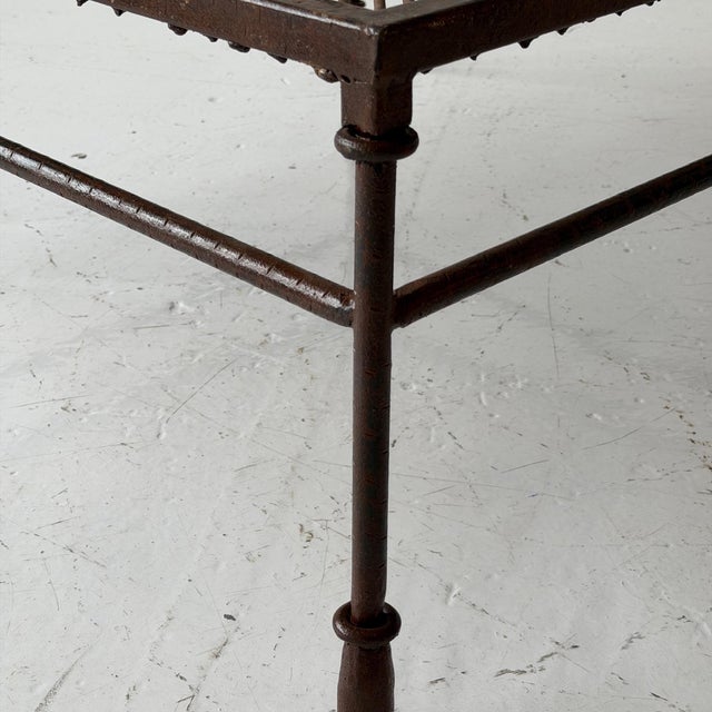 Mid 20th Century Studio Made Patinated Metal Coffee Table For Sale In Chicago - Image 6 of 8