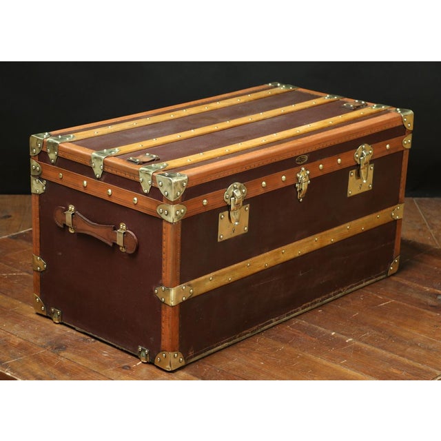 Vintage Mail Trunk from Erhart Mulhouse, 1920s For Sale - Image 9 of 9