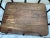 Farmhouse Vintage Pottery Barn Wood and Metal Serving Decor Tray For Sale - Image 3 of 7