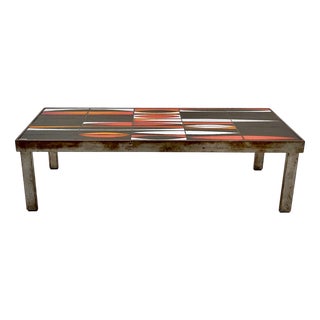 Ceramic Navettes Series Coffee Table by Roger Capron, 1960s For Sale