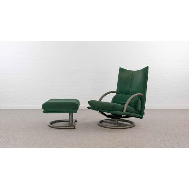 Postmodern Set of Torino Armchair and Stool Model 418 from Rolf Benz/BMP, 1990s For Sale - Image 3 of 18