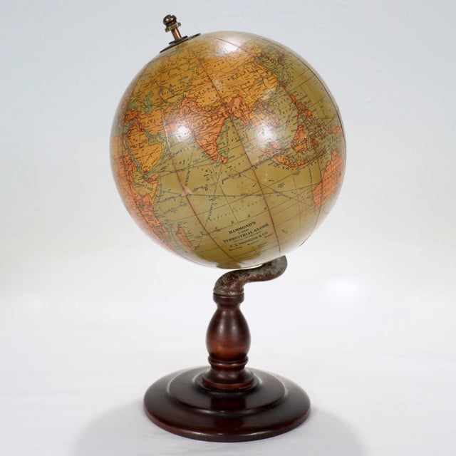 Antique Hammond's 6-Inch Terrestrial Globe | Chairish