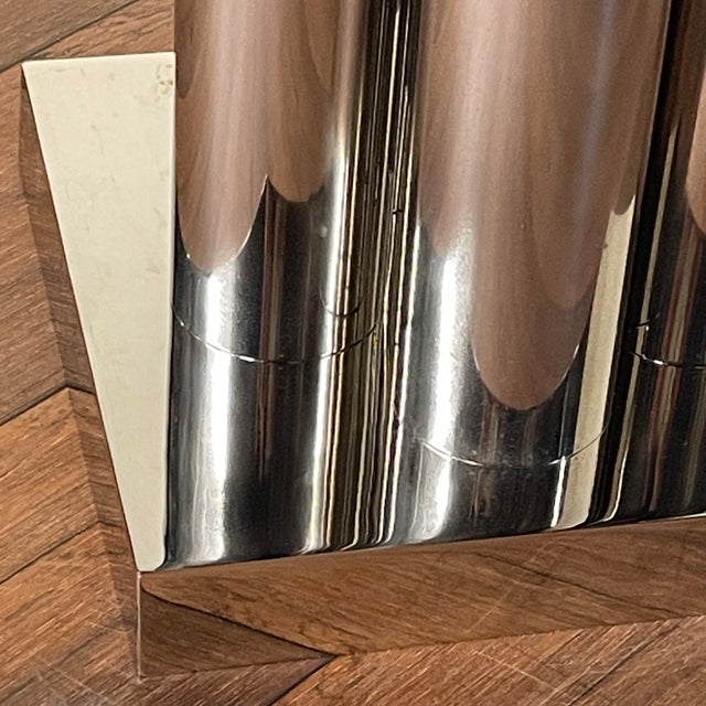 Space Age Table Lamp with Chrome Tubes by VM Designer, 1970s For Sale - Image 9 of 18