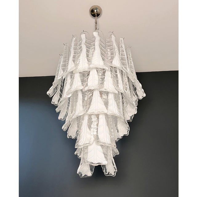 Murano Chandelier in the Manner of Mazzega – 52 Glasses For Sale - Image 10 of 16