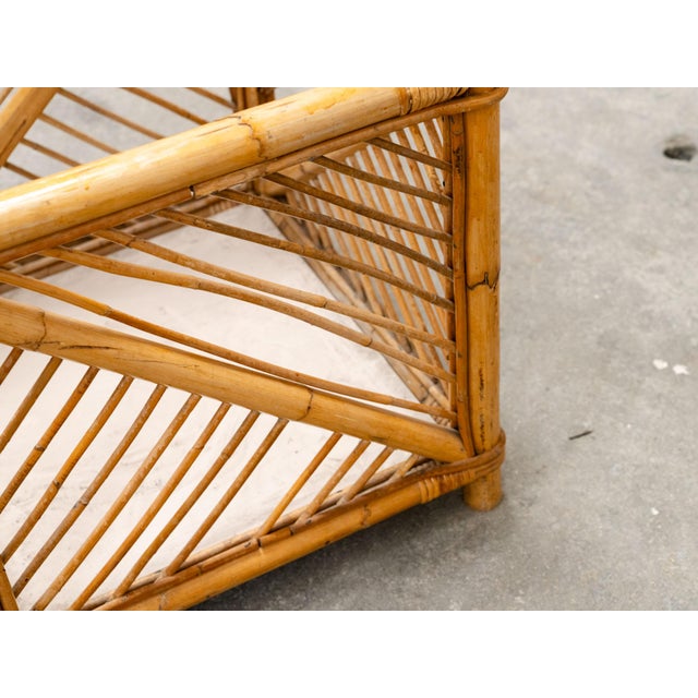Wood Rattan Baskets from Vivai Del Sud, 1970s, Set of 2 For Sale - Image 7 of 10