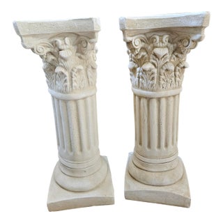 Late 20th Century Column Pedestals - Set of 2 For Sale