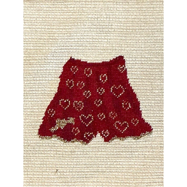 Late 20th Century Vintage Original Needlepoint Swimsuit For Sale - Image 5 of 12