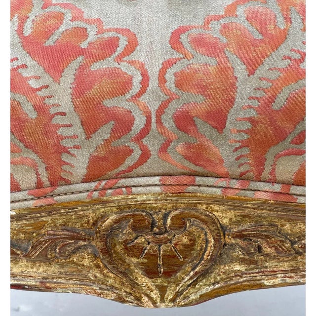 Polychromed and Gilded Louis XV Style Armchairs - A Pair For Sale In Los Angeles - Image 6 of 11