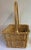 Vintage Square Handled Basket For Sale - Image 4 of 7
