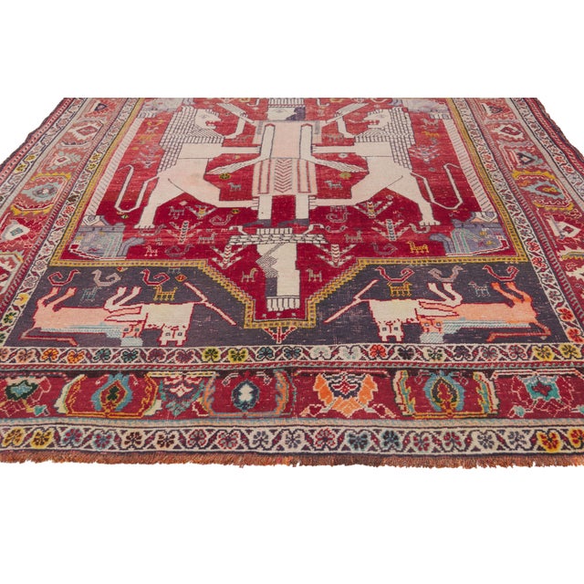 Antique Persian Shiraz Rug, 05'02 X 07'09 For Sale - Image 4 of 10