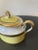 Late 20th Century Richard Ginori Italian Contessa Yellow and Gold Porcelain Sugar Bowl With Lid For Sale - Image 5 of 12