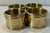 Mid 20th Century Vintage Heavy Brass Napkin Rings - Set of 4 For Sale - Image 5 of 7