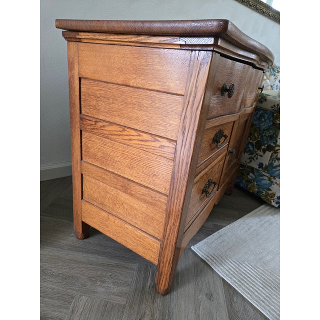 Victorian Antique Victorian Oak Washstand / Commode — Circa 1890s** For Sale - Image 3 of 3