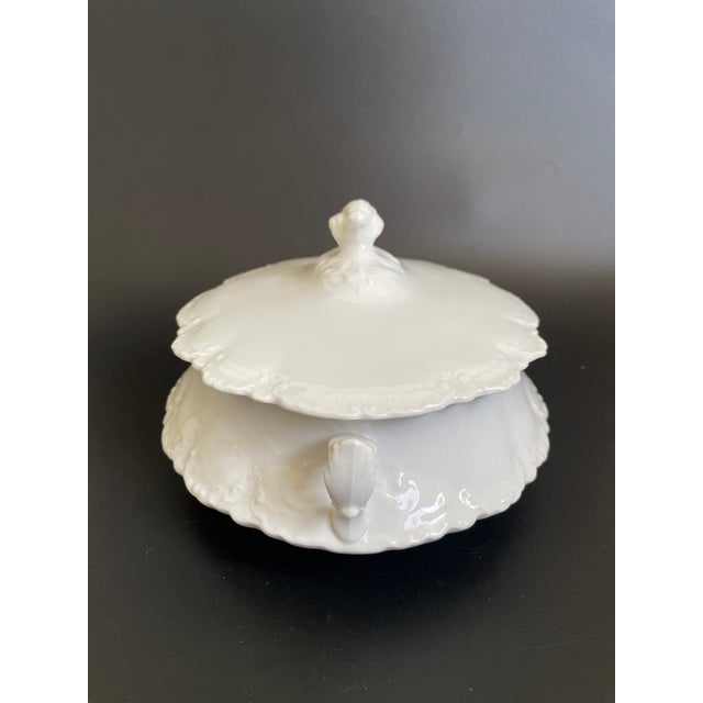 Antique Homer Laughlin Hudson All White Covered Dish - Casserole For Sale - Image 4 of 12