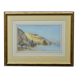 John Varley Jr. (British, 1850-1933), "Aswan: The Nile River Bank," 1873 For Sale