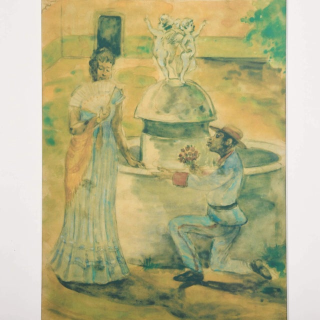 Folk Art Frame Pair of Víctor Patricio De Landaluze Prints For Sale - Image 3 of 17