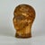 French Vintage French Milliners Winking Cork Mannequin Head Bust, Painted With Red Lips For Sale - Image 3 of 11
