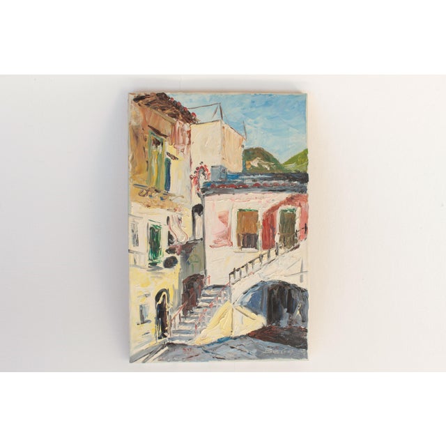 Minori, Italy, 1964, Oil on Canvas For Sale - Image 7 of 8
