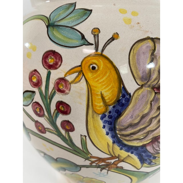 Mid-Late 20th Century Vintage Italian Majolica Cachepot Planter, Deruta Style For Sale - Image 10 of 18