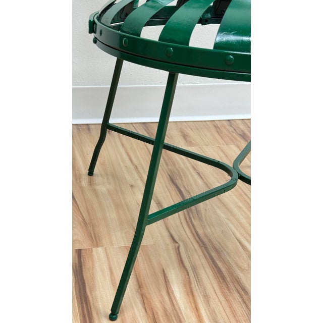 Antique Green Francois Carre Sunburst Garden Chairs, Pair For Sale - Image 14 of 15