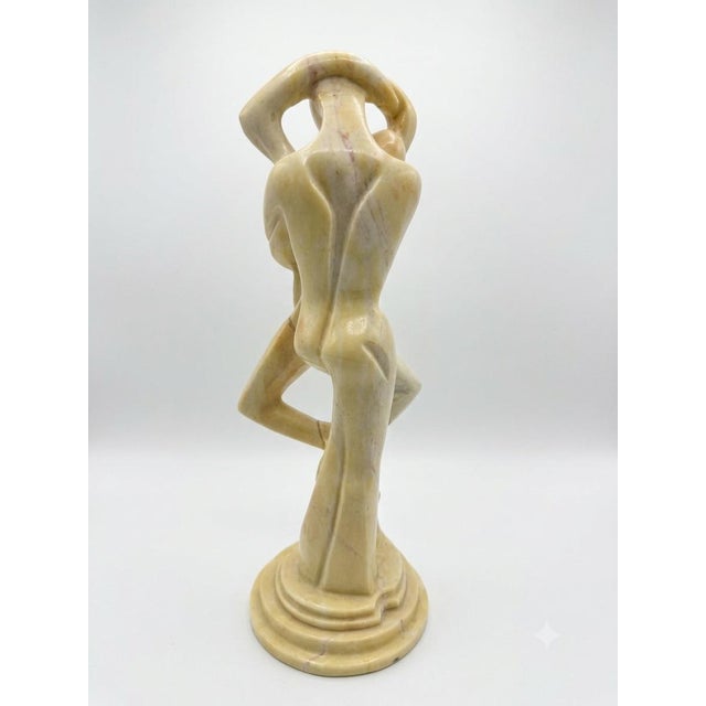Mid-Century Modern Abstract Marble/Alabaster Lovers Sculpture For Sale - Image 4 of 7