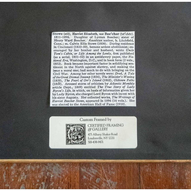 19th Century Signed Autograph Letter by Harriet Beecher Stowe 1888 For Sale - Image 9 of 10