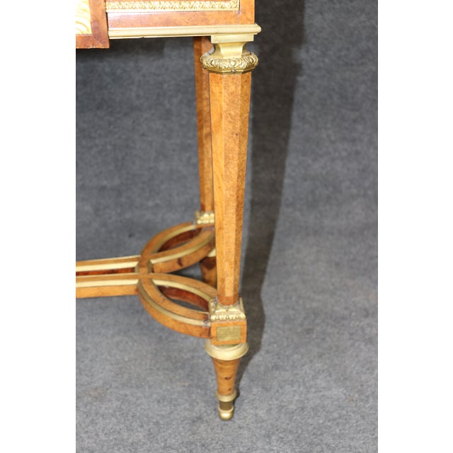 Rouge Marble Jewelery Quality Bronze Secretary Desk by Jules Piret For Sale - Image 12 of 17