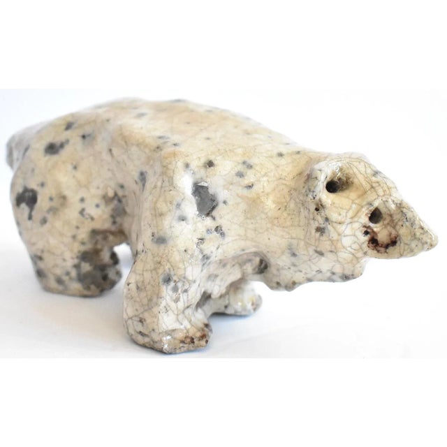 Enamel and Metal Polar Bear Sculpture For Sale - Image 11 of 11