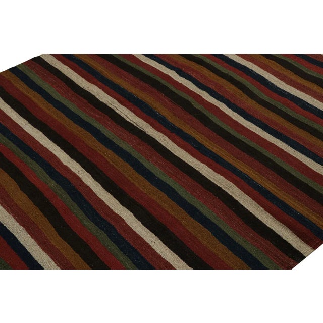 Rug & Kilim 1950s Vintage Afghani Tribal Kilim Rug With Stripes For Sale - Image 4 of 7