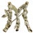 1964 Costume Brooch Letter M Organic Textured by Sarah Coventry For Sale