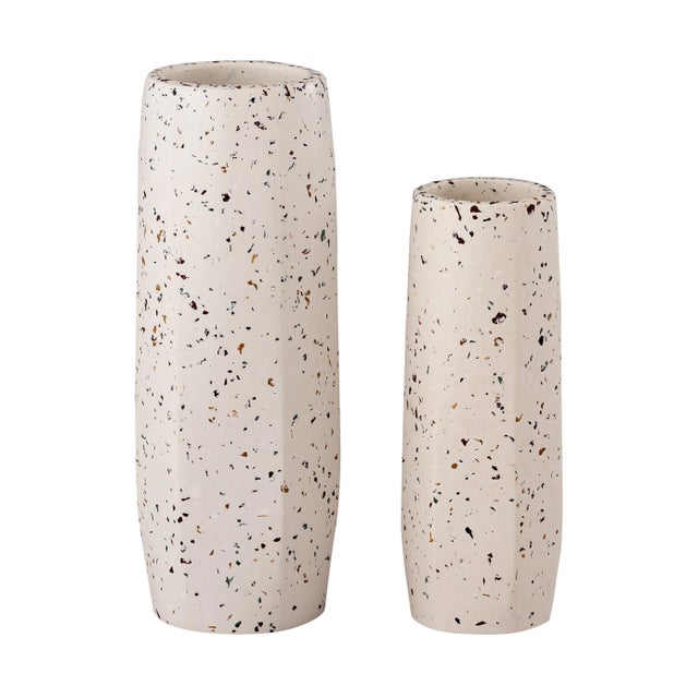 The terrazzo vase by TOV is the perfect accent piece even when it's not holding fresh blooms. Crafted from concrete with a...