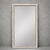 Mid-Century White and Gilt Faux Bamboo Floor Mirror For Sale - Image 9 of 9