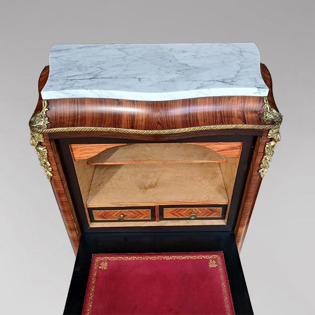 Late 19th Century Antique Napoleon III Secretaire, 1870 For Sale - Image 5 of 8