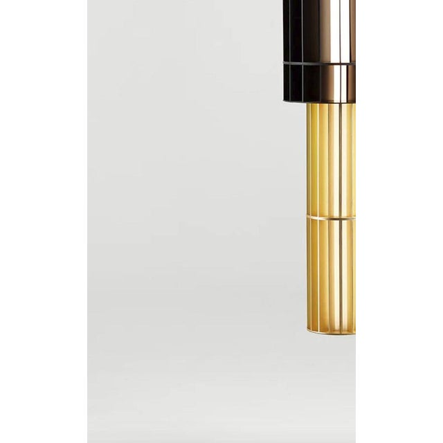T Gr Custom Combination Suspended Lamp by Stephen Burks Babel for Parachilna For Sale - Image 3 of 12